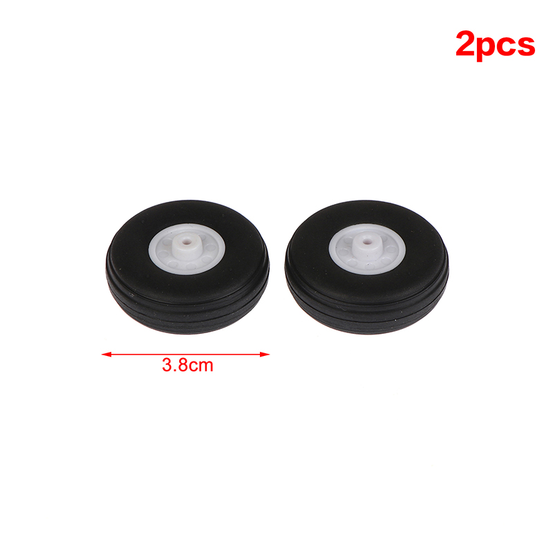 For RC Fixed-Wing Airplane Model DIY Tires 2Pcs High Elastic PU  Wheel Diameter 1/1.25/1.5/1.75/2/2.25/2.5/2.75 Inch