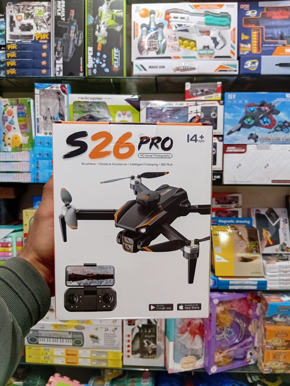 S26 PRO and J6 PRO BRUSH LESS 4K WIFI CAM DRONE.