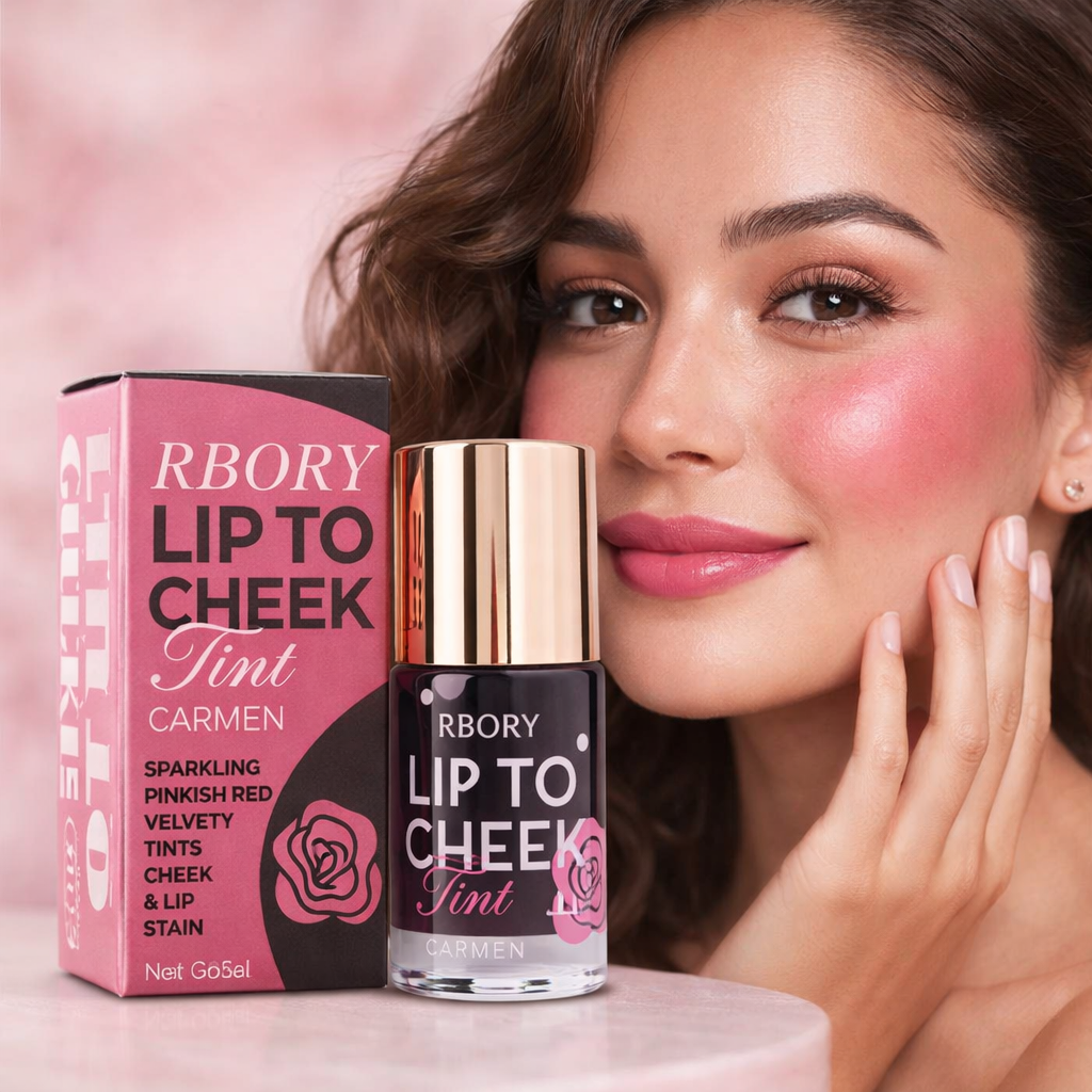 RBORY Liquid Silk Lip & Cheek Tint – Buildable, Long-Lasting Watercolor Stain for a Natural, Effortless Flush & Healthy Lip Blush | 12-Hour Wear, Vegan, Cruelty-Free Dual-Use Makeup
