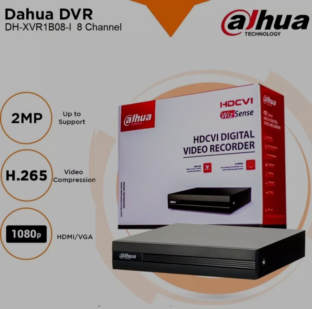 Dahua 8 Channels XVR DVR 2MP Supported XVR1B08iDahua CCTV camera DVR