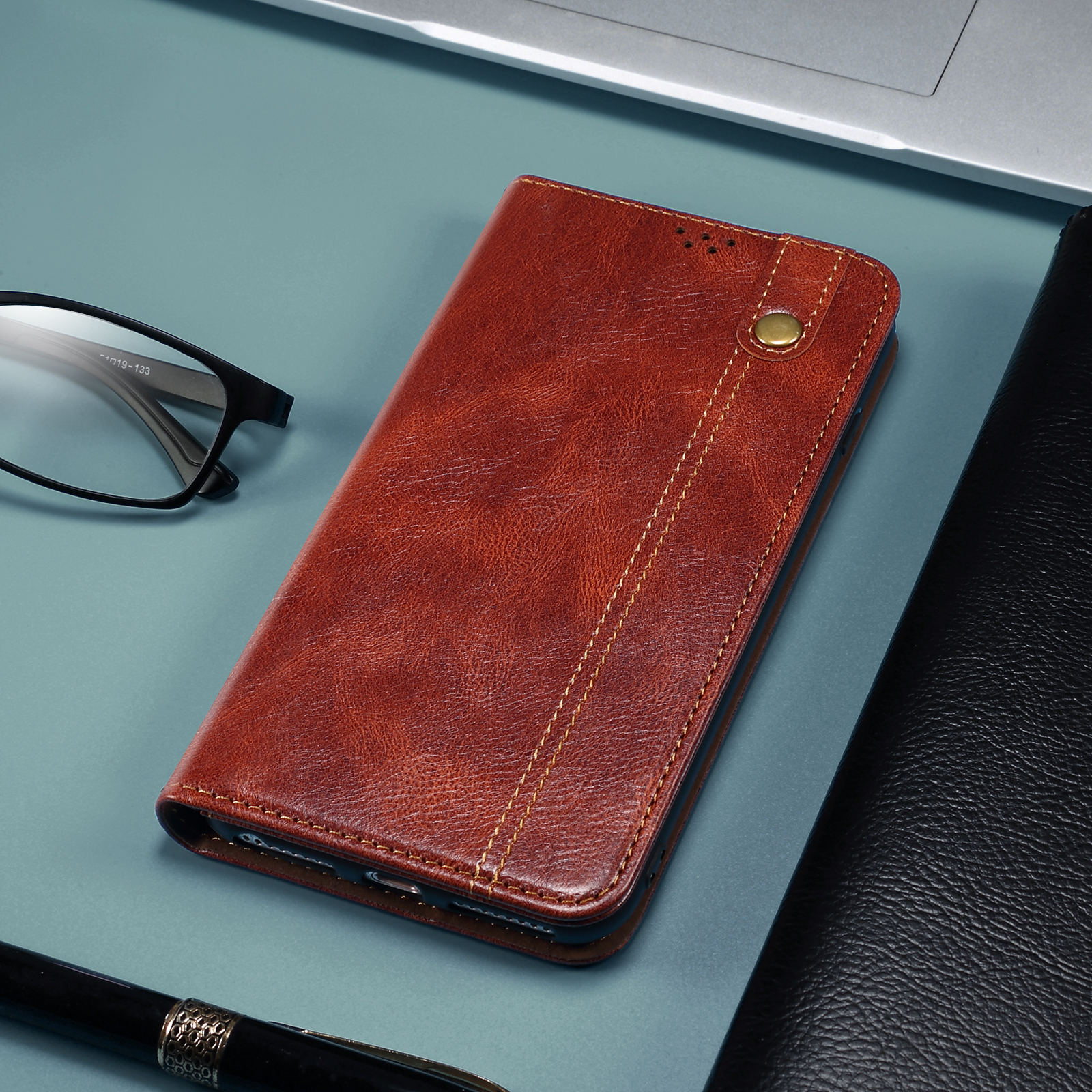 Leather Flip Wallet Case For   S25 S23 S22 S21 S20 FE S24 Plus S25 Ultra Book Case Cards Holder Funda Protect Cover