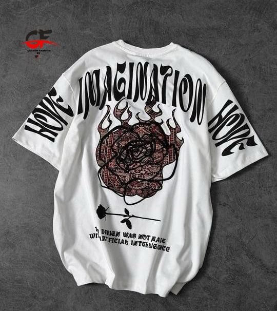 New stylish imagination printed osm drop shoulder tshirt for men soft and comfortable febric