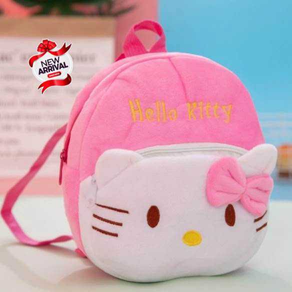 Disney Mini Backpack for Kids | Cute Cartoon Plush School Bag | Soft Fluffy Character Backpack | Baby Girls & Boys Travel Bag