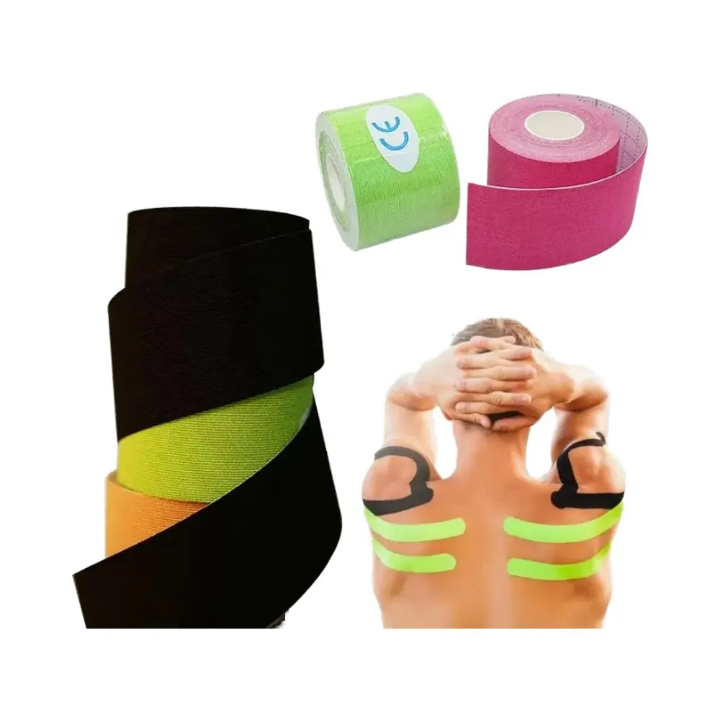 Waterproof Athletic Muscles Sport Kinesiology Tape – Imported Tape Roll for Injury Protection , Therapy tape , running tape , muscles protection tape , cricket, football, hockey, volleyball, injury protection tape