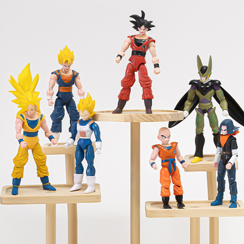 Hot Anime Dragon Ball Z Action Figures Set-Son Goku Son Gohan Vegeta Frieza-Collectible Assembly Model Toys Boys Festival 