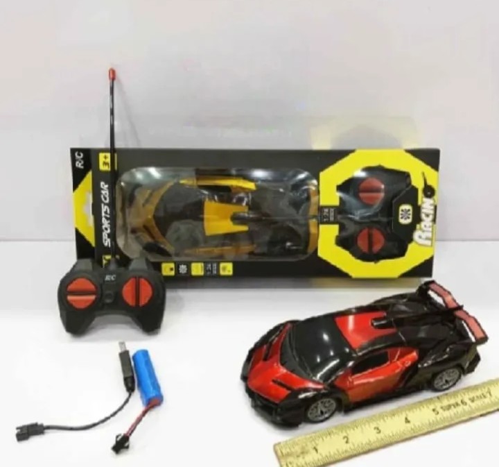 Rechargeable / Cell Operated High-Speed RC Car for Kids – Fast Remote Control Racing Car with LED Lights | USB Chargeable Toy Vehicle for Boys & Girls | Durable, Indoor & Outdoor Fun – Ideal Gift