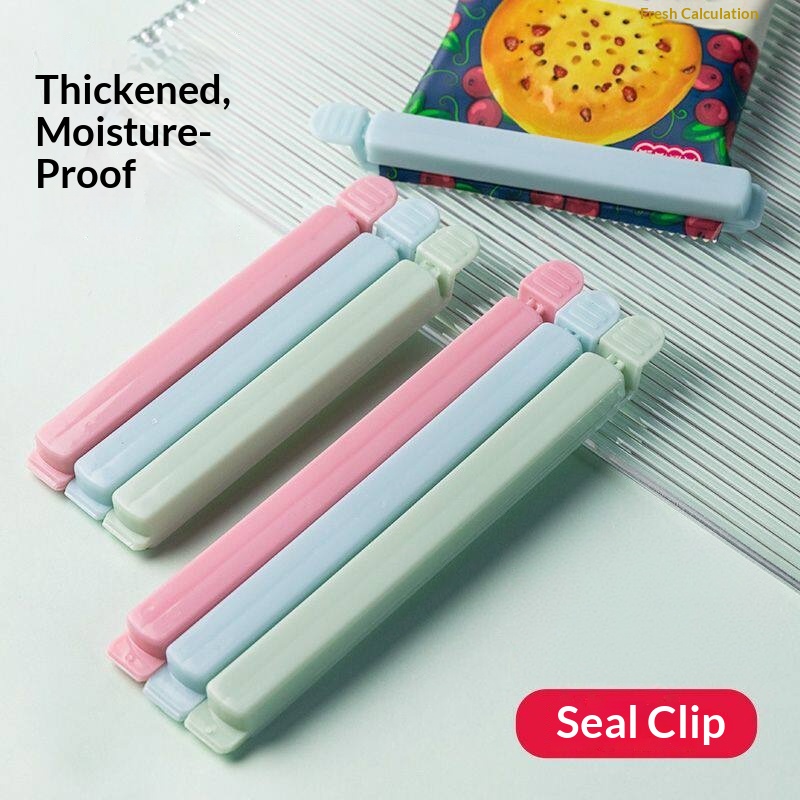 Plastic Food Sealing Clips Snack Bag Sealer Clamp Portable Kitchen Storage Accessory Fresh Keeping Bag Fastener Sealing Clip