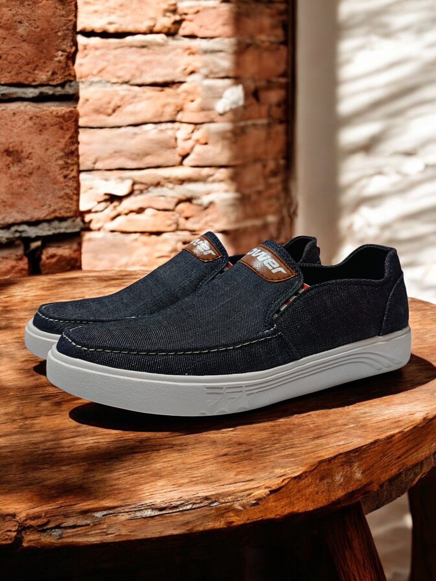 New Mens Denim Jeans Canvas Sneakers shoes for men