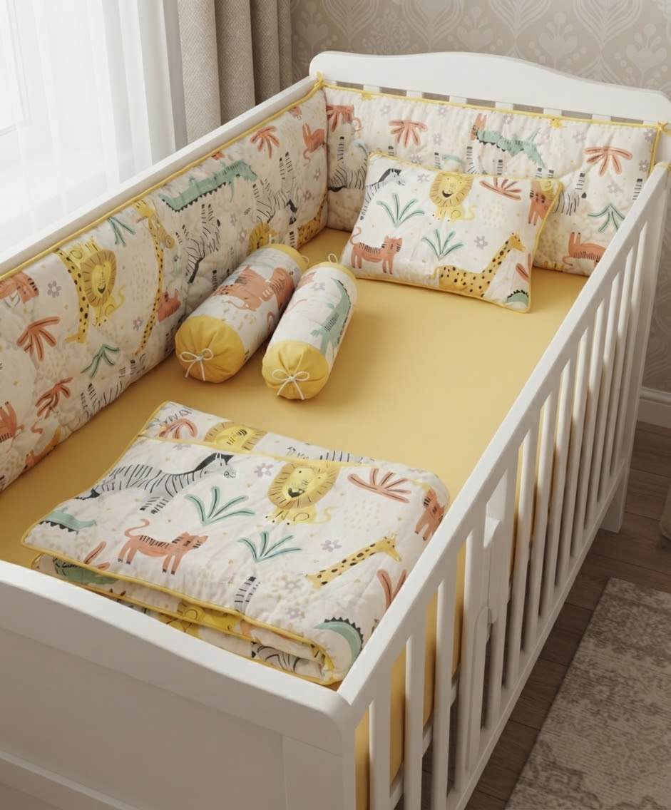 BABY COT SET- CRIB BEDDING FOR NEW BORN