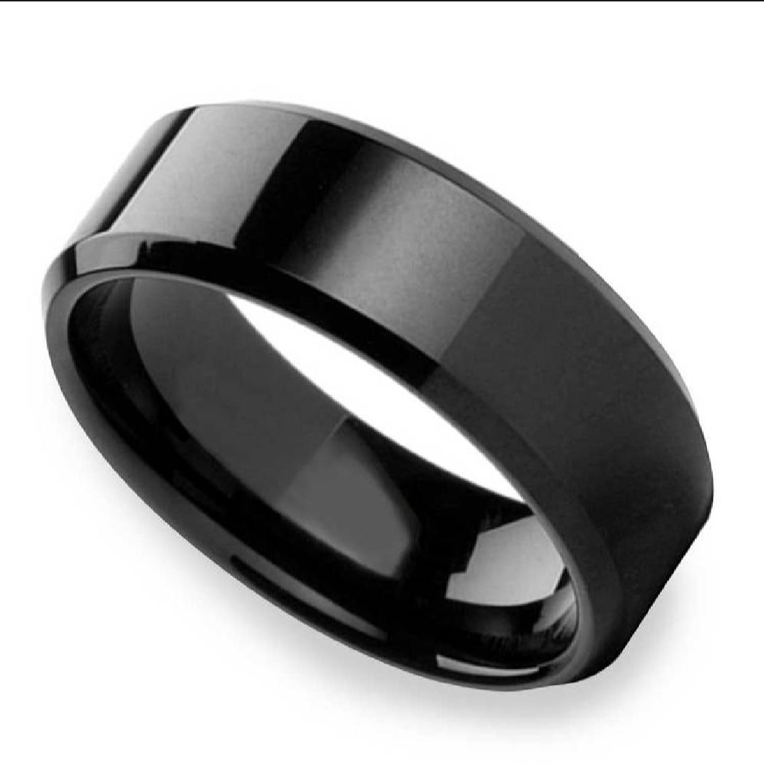 Customized Black Name Rings – Premium Stainless Steel with Free Engraving & Gift Box