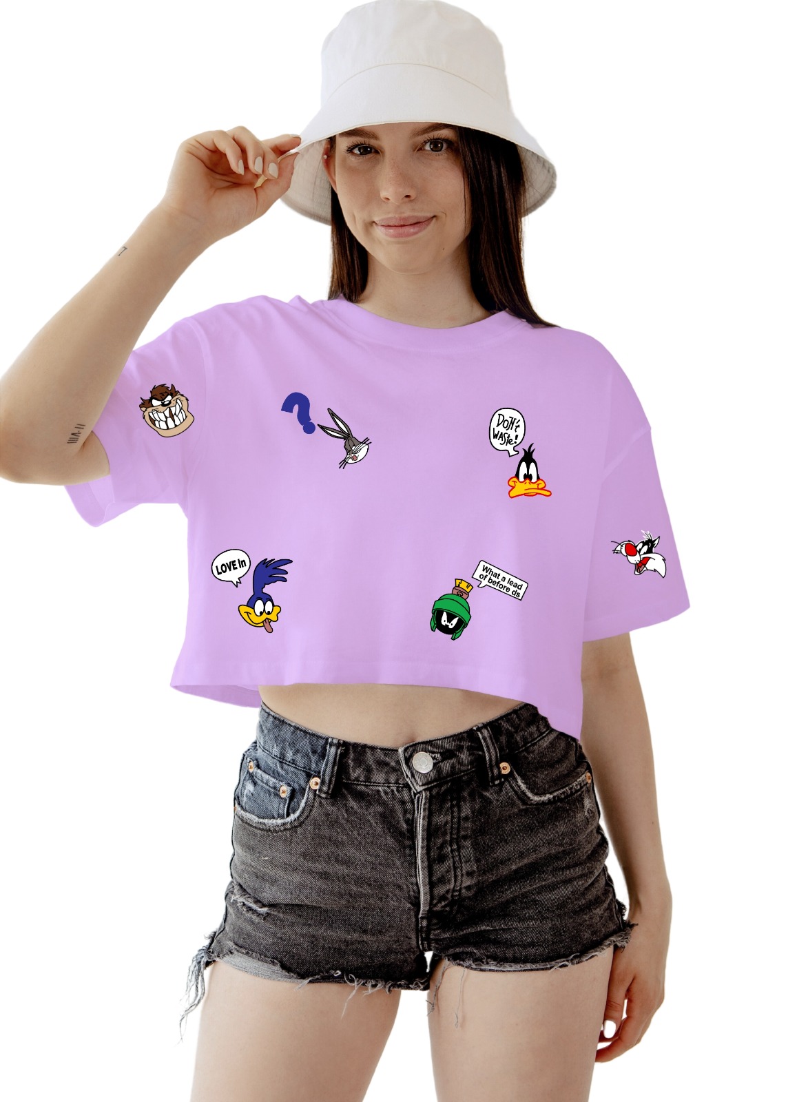 New Unique Printed Crop Top T shirt for Girls Crop top for Women