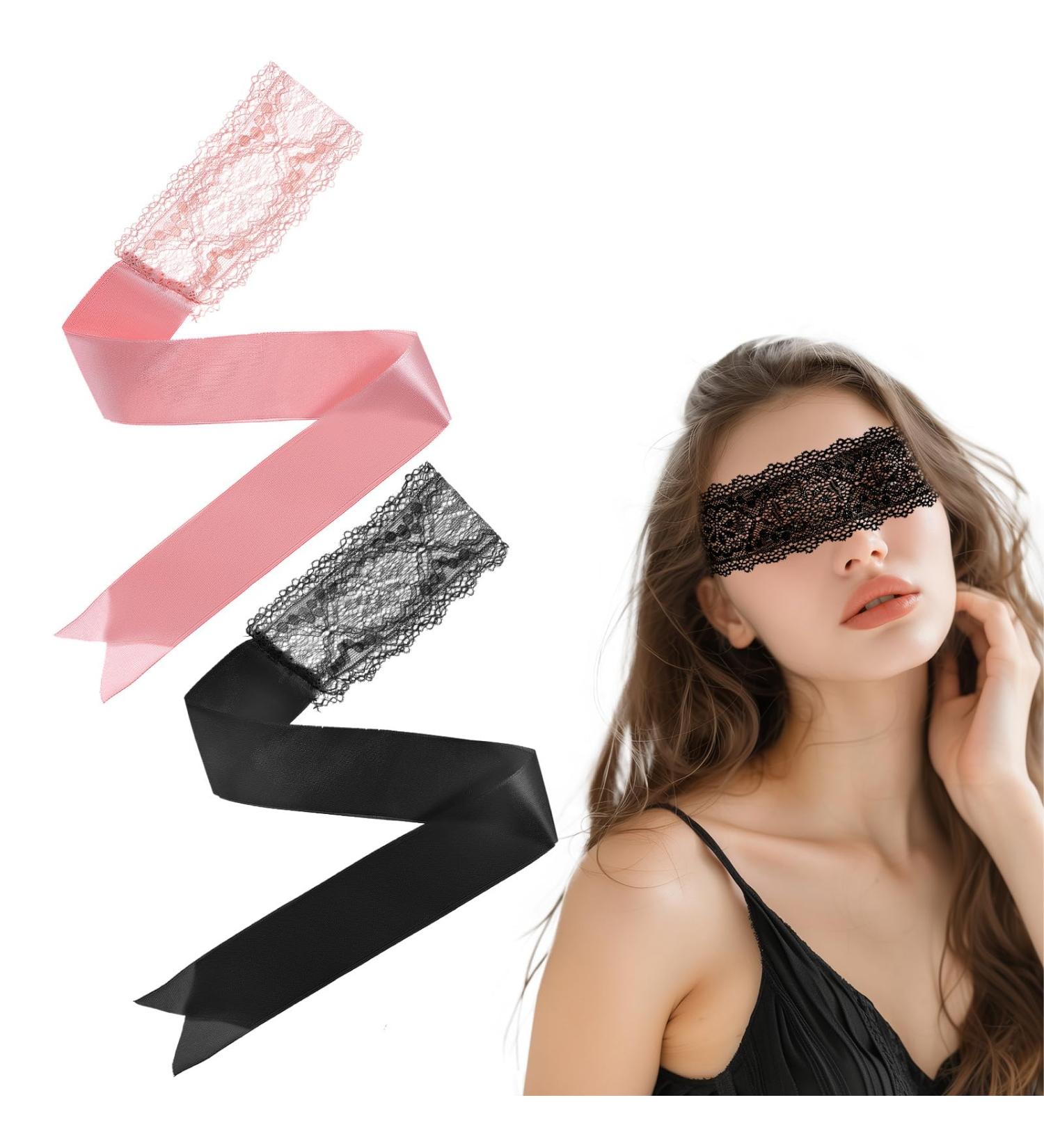 Black Eye Elegant Hollow Out Lace Female Strapped Eye Cover for Prom Cosplay Costume Party Women Masquerade