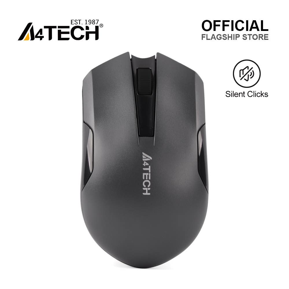 A4Tech G3-200NS Wireless Mouse | 2.4GHz | 1200 DPI | Silent Click | Nano USB Receiver | Long Battery Life | PC & Mac