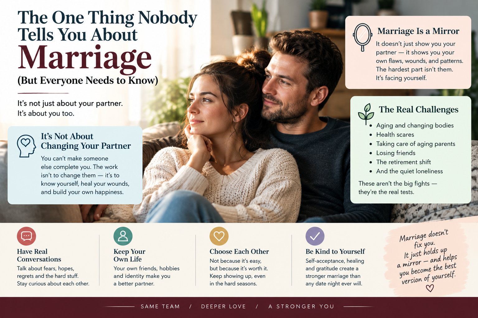 The Secret to a Decent Marriage: It Starts With You - Couple in honest conversation