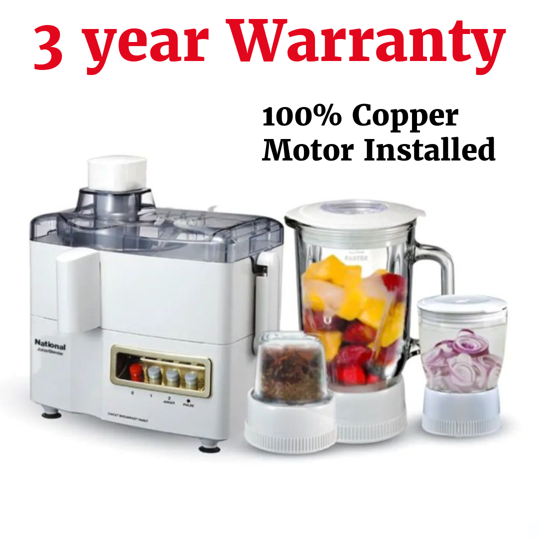 Premium Juicer 4 in 1 Multifunction Juicer Grinder and Blender Machine - 3 Year Warranty