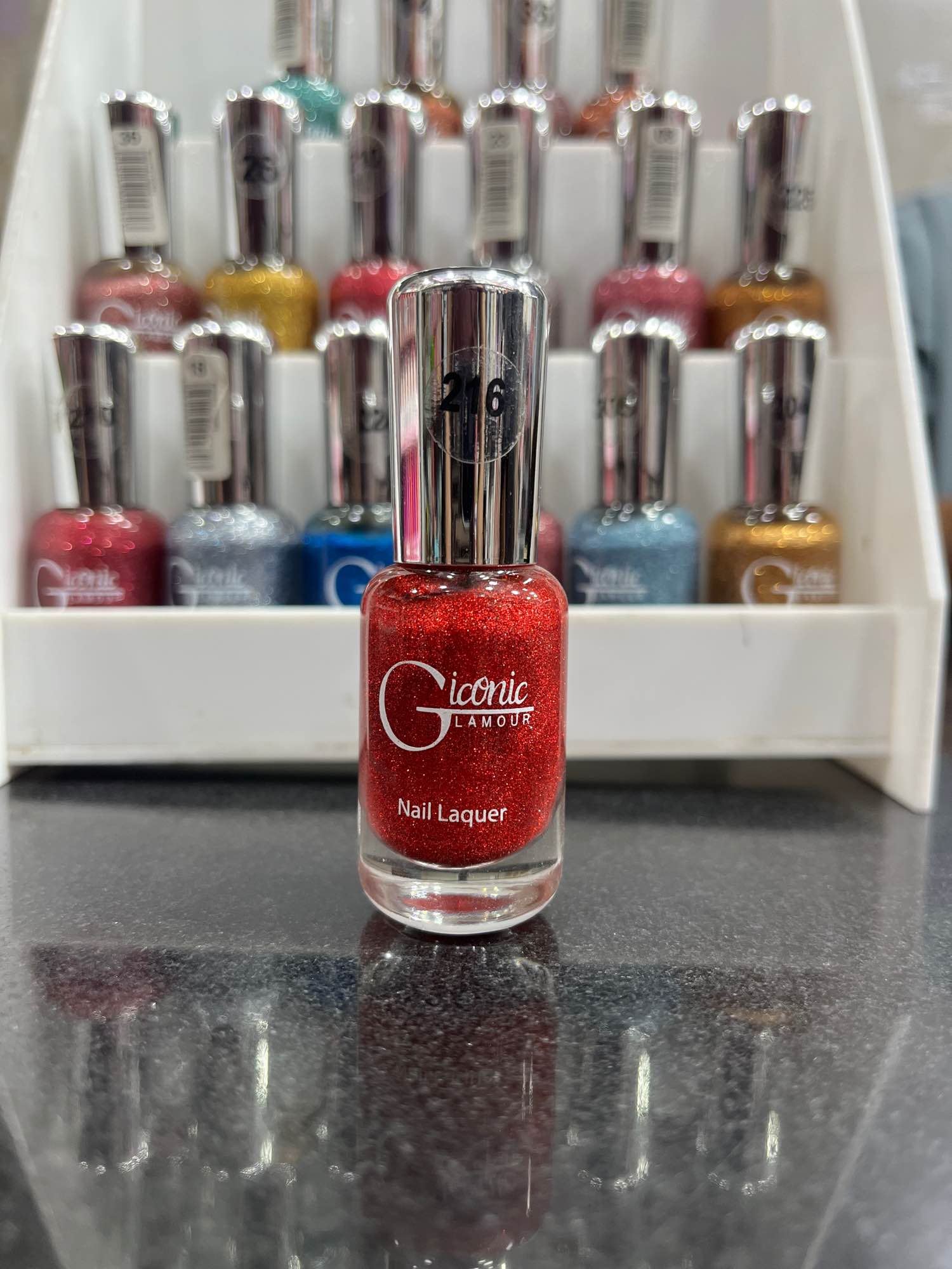 Glamour Iconic Glitter Nail Polish – Long Lasting & Quick Dry