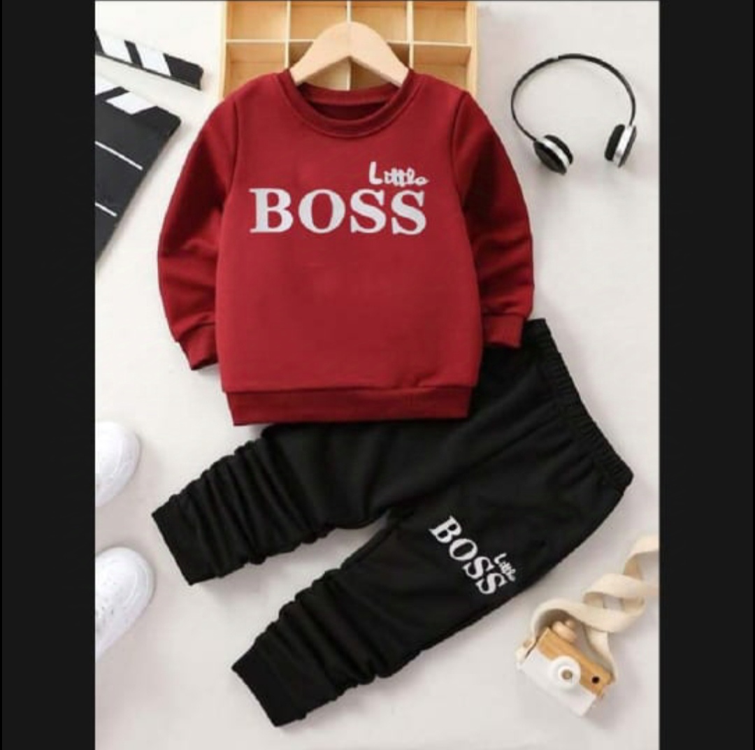 Sweatshirt And Pajama/Trousers For Kids Baby Boys And Baby Girls Imported Comfy Winter Water Top Clothes Sets Dresses Outfit Tracksuit Jannat Place