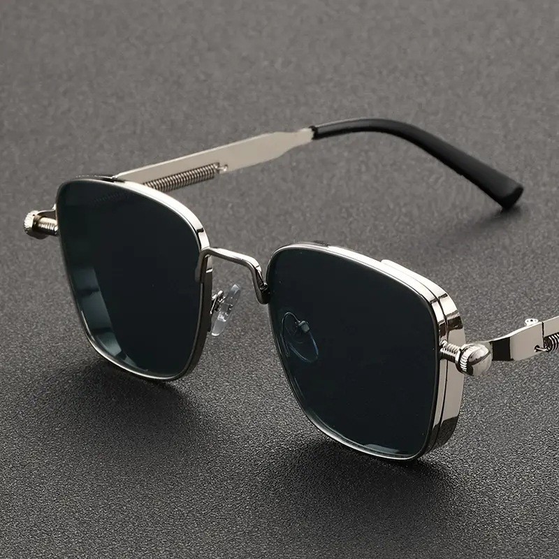 Men High End Handsome Driving Special Sunglasses Anti UV High Quality Metal Punk Sun Glasses Fashion Trends UV400 Eyewear
