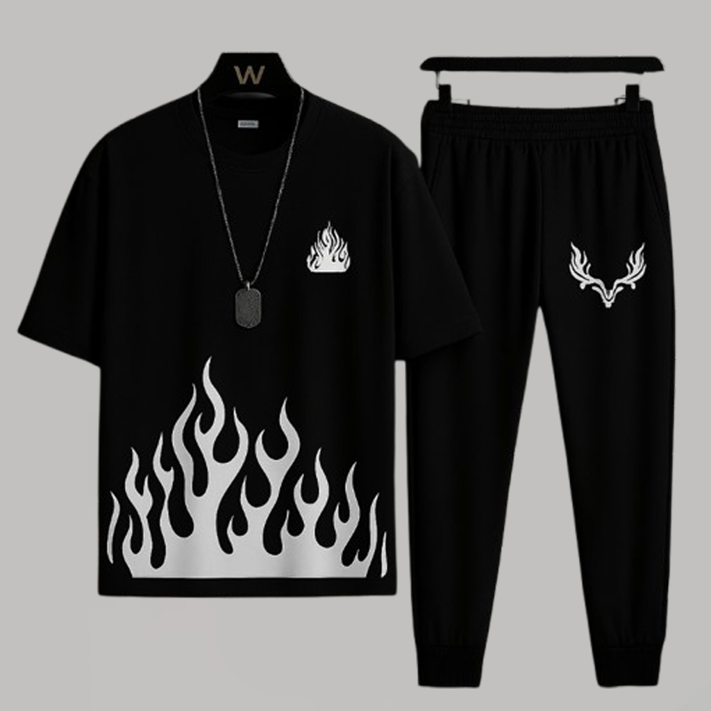 5 Color High Quality Casual Suits for Men Summer Tracksuit for Men's Fine Fabric T-Shirt and Trouser set 2 pieces
