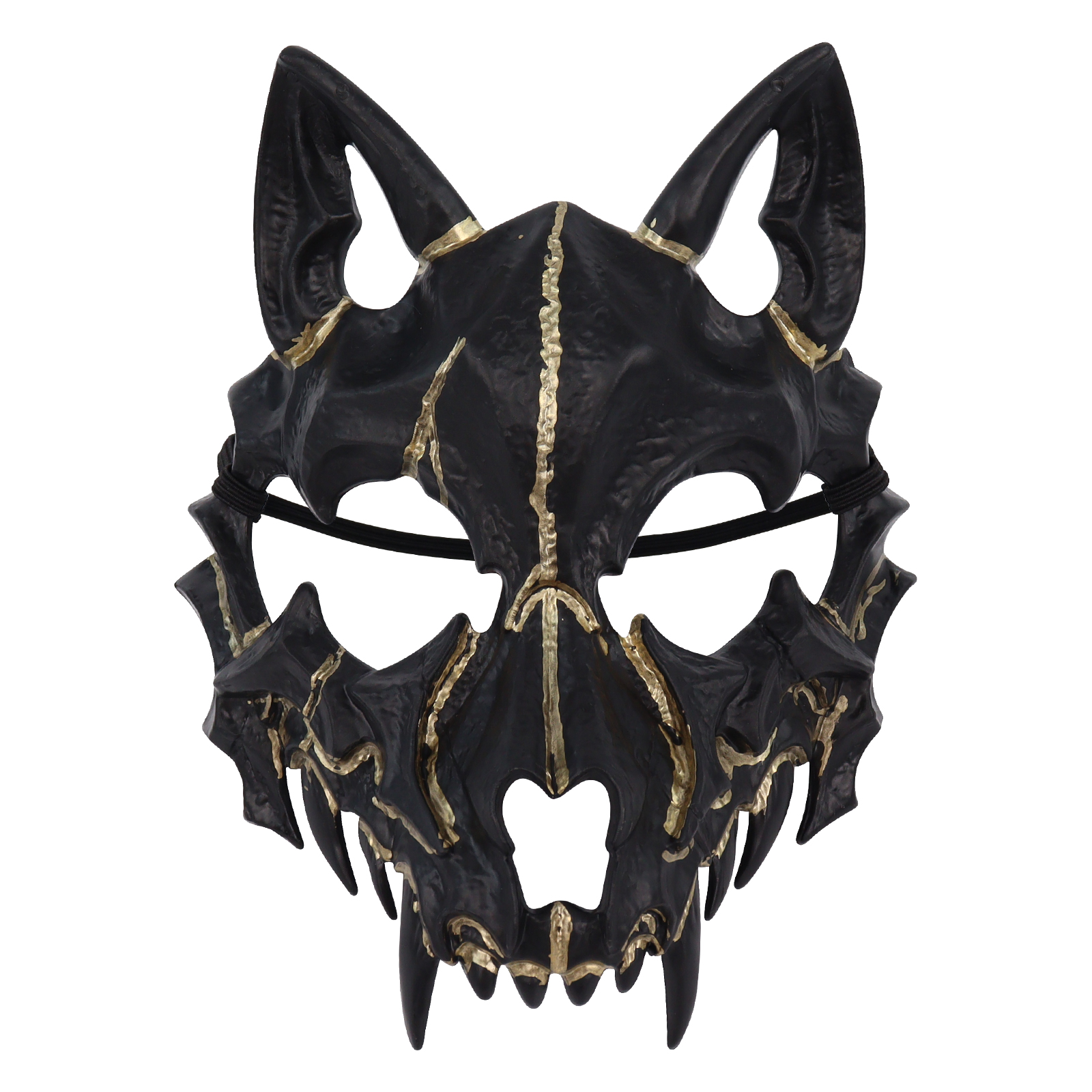 Scary Animal Half Face Mask Costume Cosplay Accessory for Halloween Masquerade Carnival Party