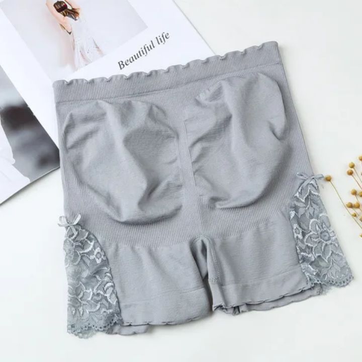 Side Lace Twist Boxers Women Underwear Safety  Lingeries Thread Mid Waist Safety Pants Anti-Light Leggings Free size for 40 to 80 kg woman's