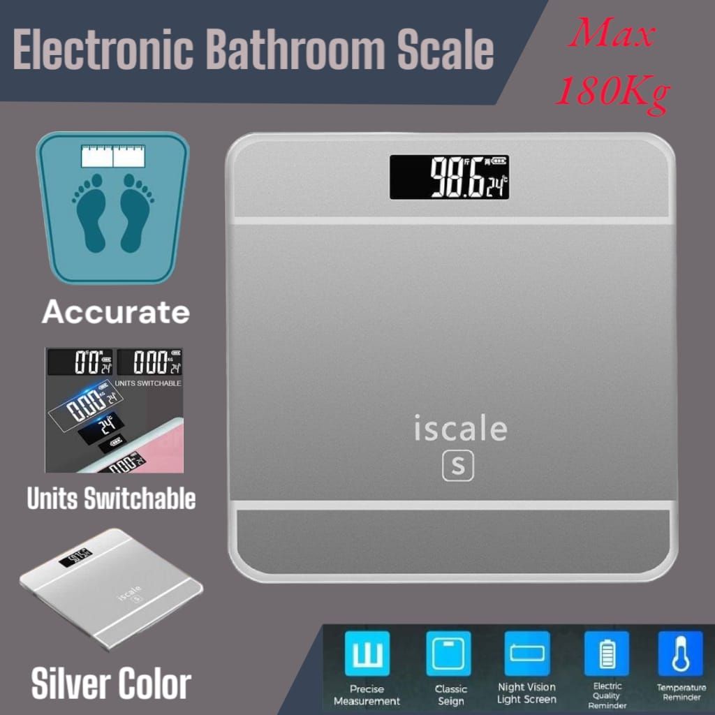 Imported 100% Accurate Tempered Glass Electronic Digital Body Weight Scale Digital Body Weight Machine Digital Personal Body Weighing Scale Digital Personal Body Weighing Machine Digital Bath Scale Digital Bathroom Scale Portable Weight Scale Machine