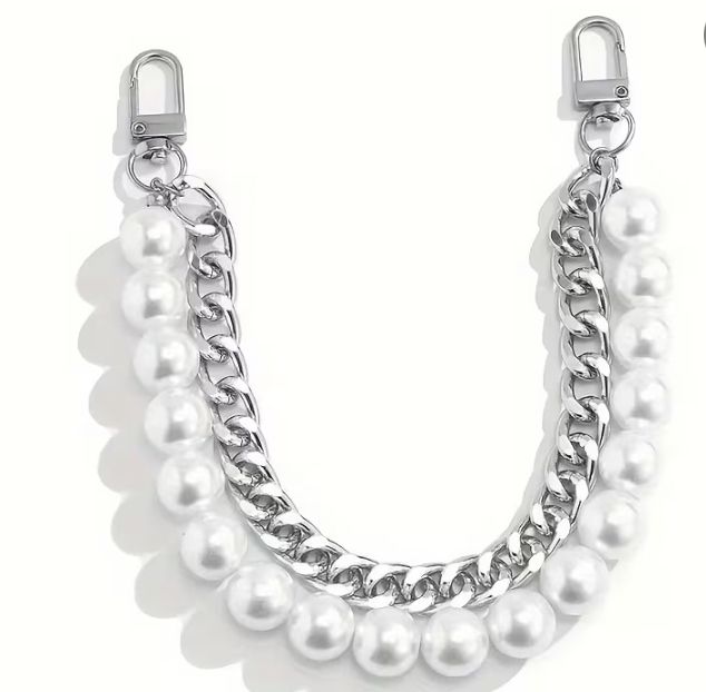 Pearl Chain Straps For Handbags - Fashion Accessories For Handbags Handles - Metal Chain Jewellery Accessories