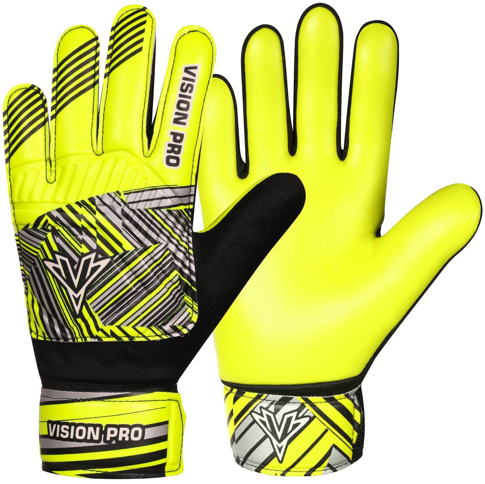 Kids Goalkeeper Gloves Soccer Goalie Football Glove Super Grip Double Wrap Wristband Training Gloves youth Sizes For Boys and Girls