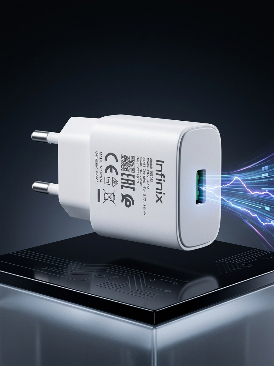 Fast Charging Wall Charger – Single USB Port Power Adapter | Compact Travel Charger for Mobile Phones & Devices
