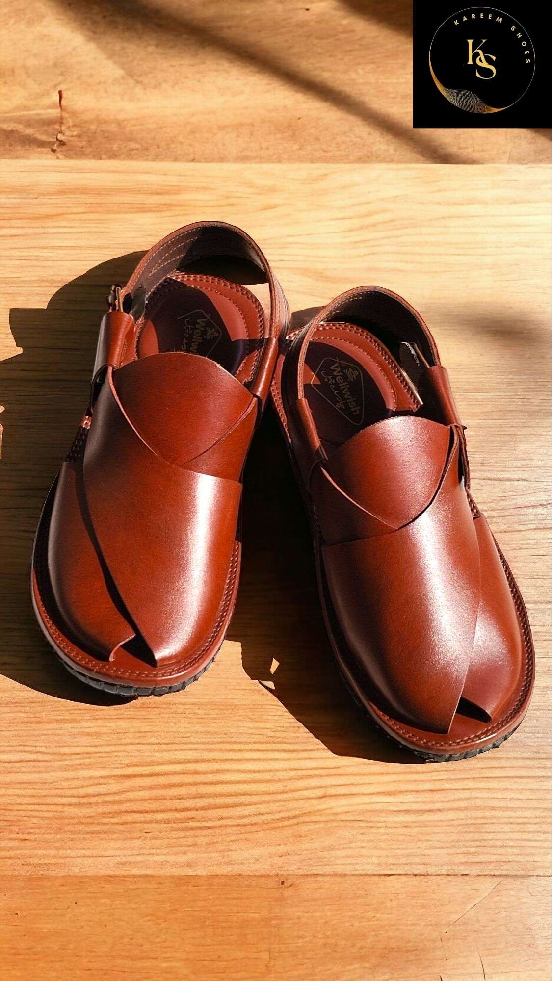 Peshawari Leather Sandals, Calf leather upper, Softy Leather Lining with  Memory Foam footpad for optimum comfort. Article: Peshawari02| Agra Shoe  Mart
