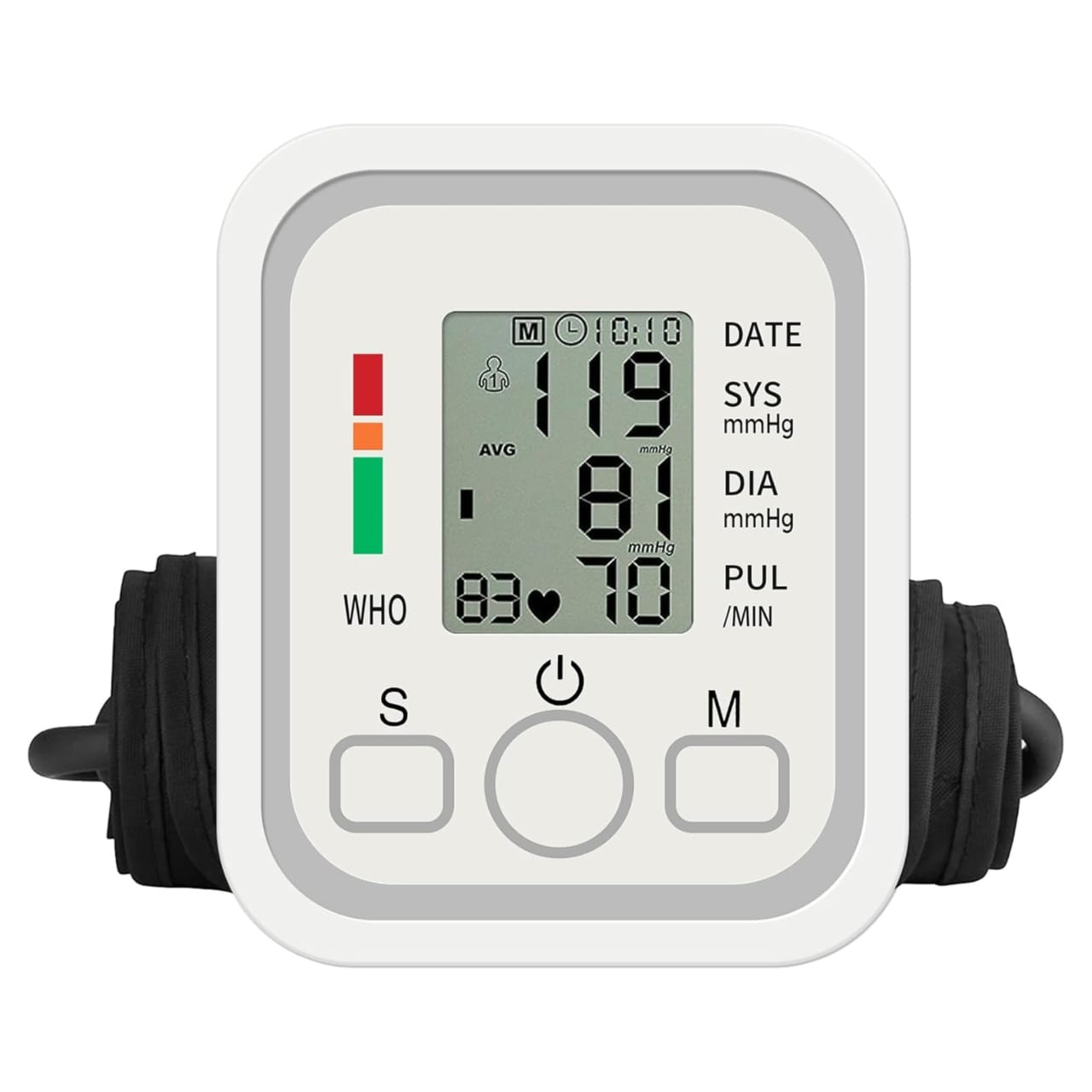 Digital Blood Pressure Monitor for Adults – Automatic Upper Arm BP Machine with Large LCD Display, Voice Function, USB & Battery Powered, Accurate Hypertension Checker with Memory Storage – Home Health Device for Seniors