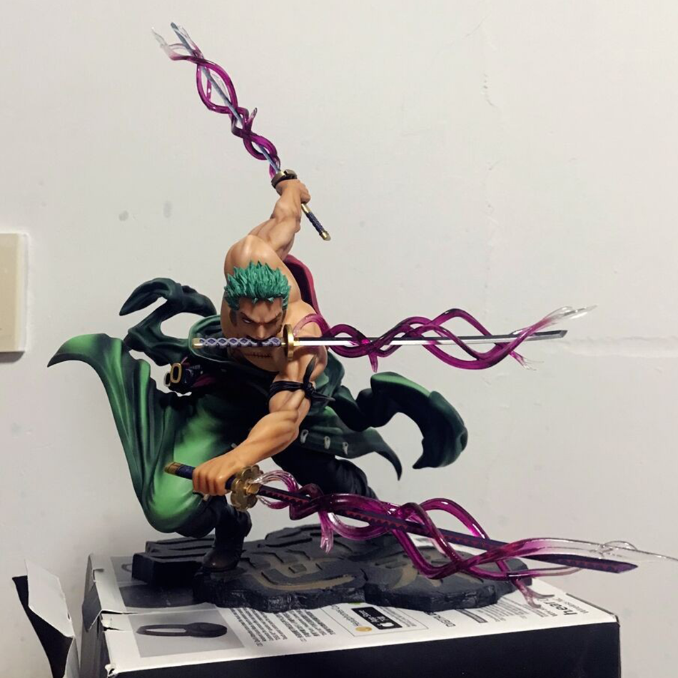 One Piece 10CM Figure Toys Anime GK Roronoa Zoro Three-blade Sa-maximum PVC Action Collection Figurine Model Dolls  Kids