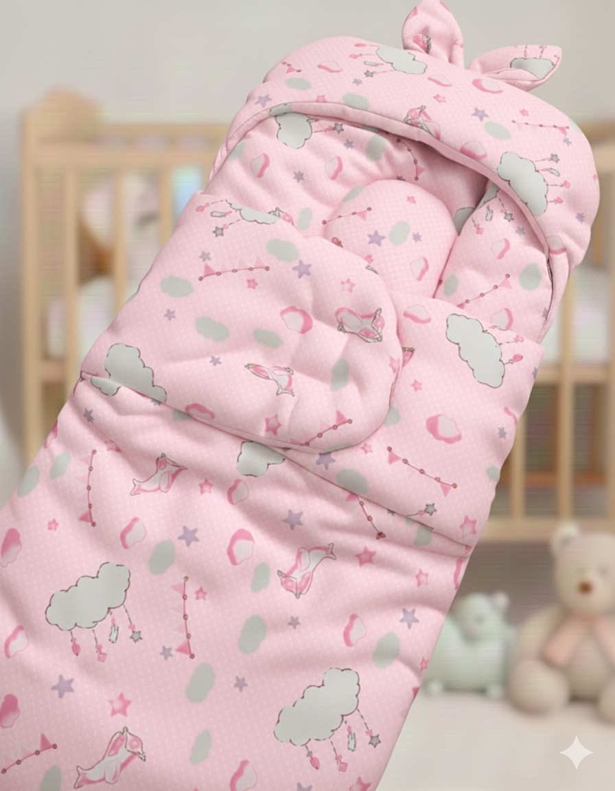 Newborn Baby Swaddle Blanket – Premium Quality Soft Swaddle Wrap for Newborns | Random Colours & Designs | Baby Sleeping Wrap