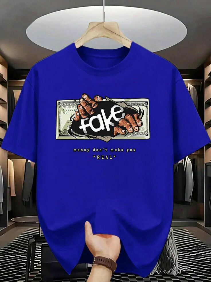 Half sleeve royal blue t shirt for washible me