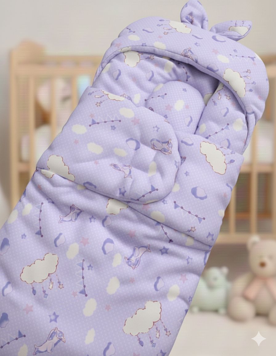 Newborn Baby Swaddle Blanket – Premium Quality Soft Swaddle Wrap for Newborns | Random Colours & Designs | Baby Sleeping Wrap