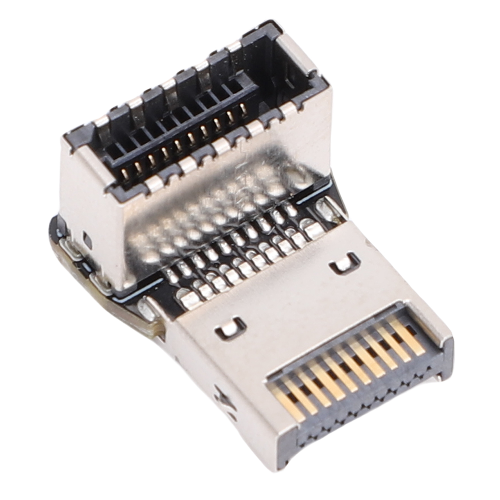 Computer Motherboard Type E Header Adapter Compact USB3.1 10G Type E 90 Degree Steering Elbow