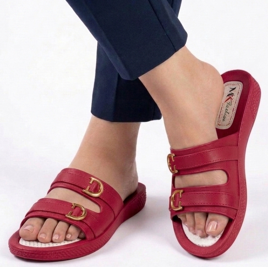 Women Nylon Plastic Slippers Soft Comfortable Summer Casual