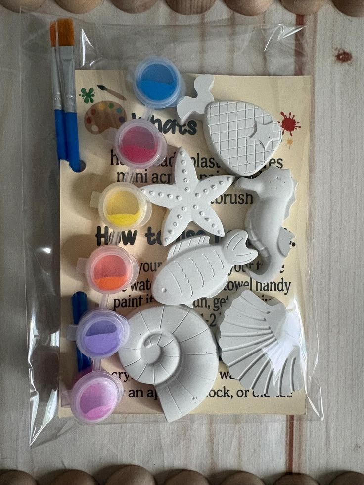 Paint your Own Under the Sea Craft Box| Creative Plaster Painting Activity Set | Birthday Gift | Party Bag Stocking Filler Favour