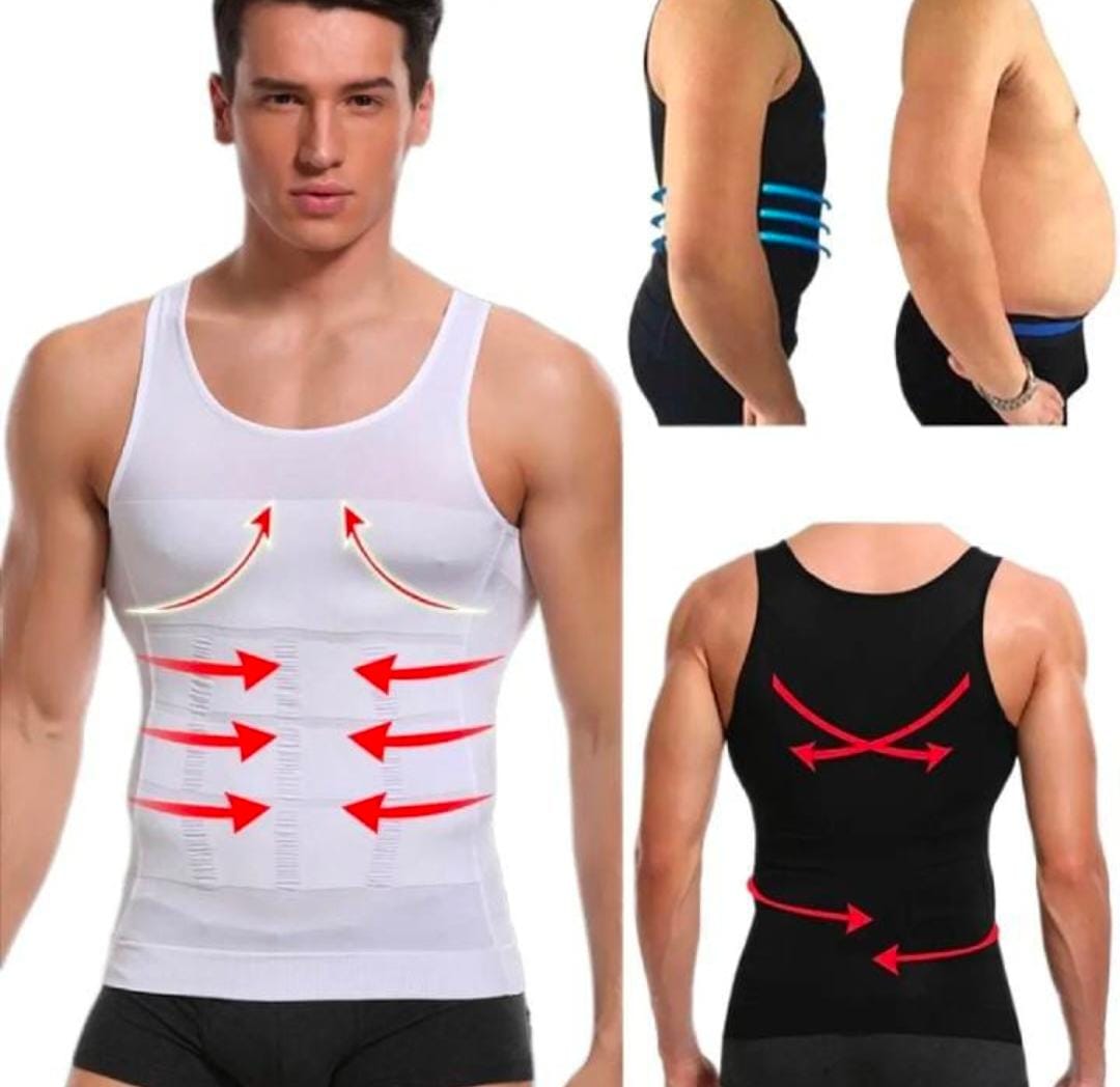 High quality men's body shaper shrinking vest shapewear 6 pack abbs builder six pack abs creator chest shaper waist trainer for men body shaper
