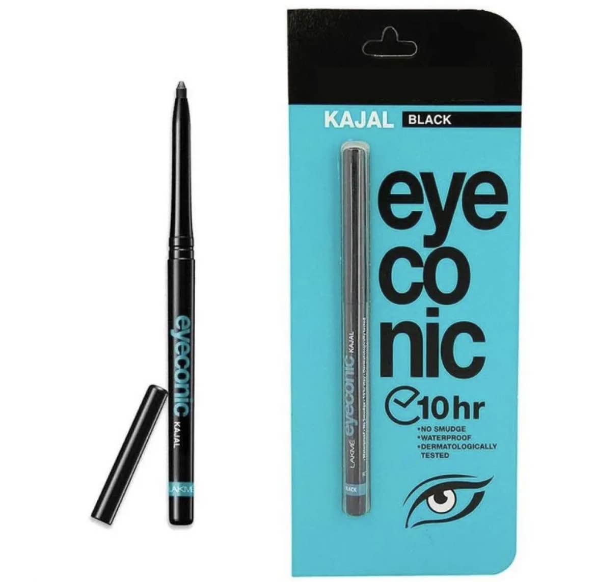 Intense Black, white Kajal Pencil | Smudge-Proof, Long-Lasting Eye Liner | Easy Glide, Waterproof Kajal for Bold, Defined Eyes