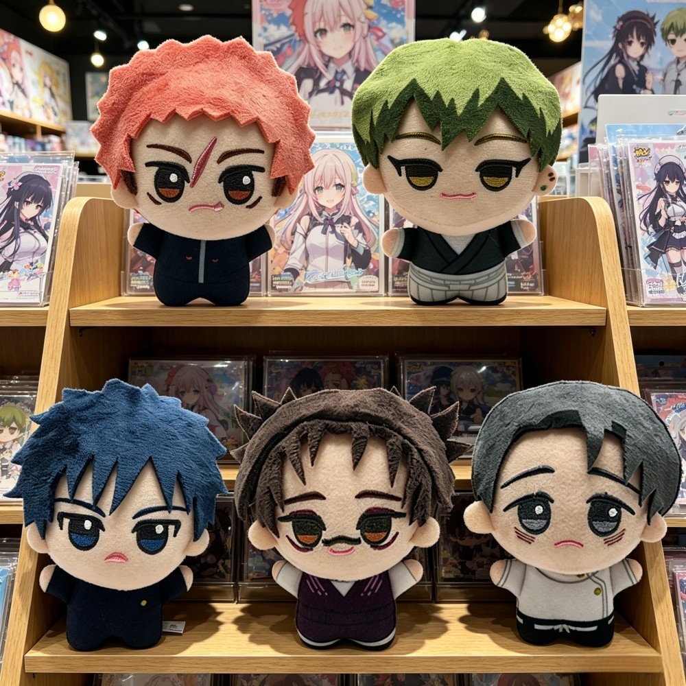 New Jujutsu Kaisen Plush Keychain 13cm Plushies Stuffed Doll Toys Fushiguro Megumi Itadori Yuji Okkotsu Yuta Zenin Naoya Choso
