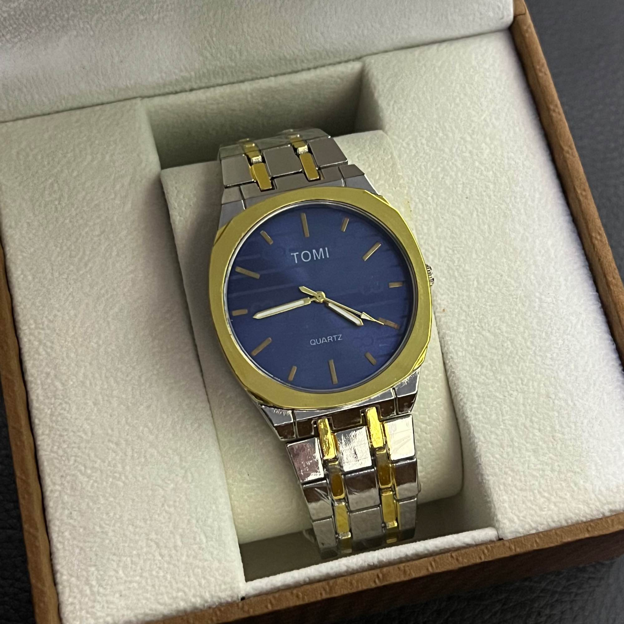 TOMI Luxury Quartz Watch for Men -Octagonal Dial, Casual & Business Men's Wrist Watch