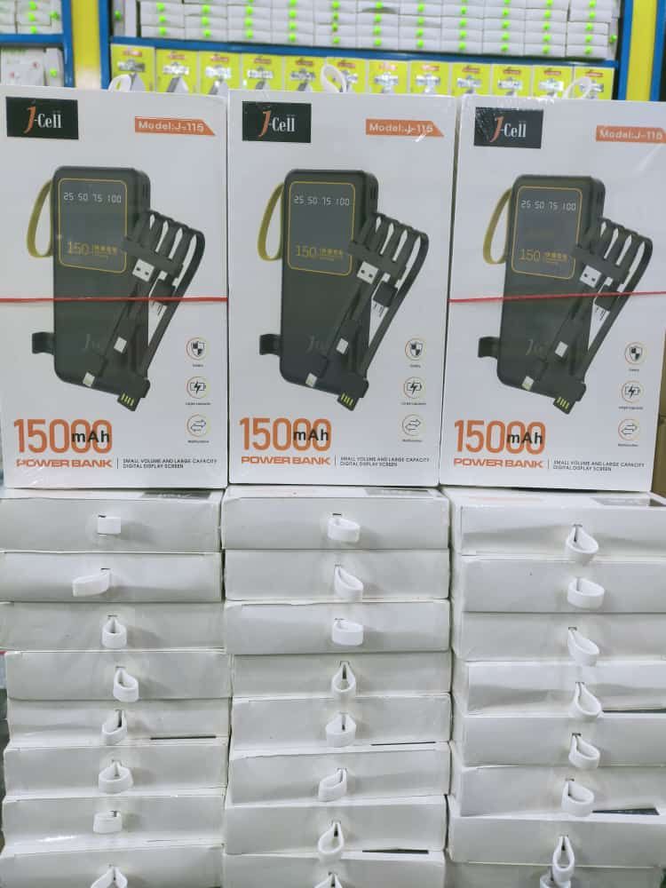 JCELL J_115 15000MAH 4IN1 POWER BANK 100% Original