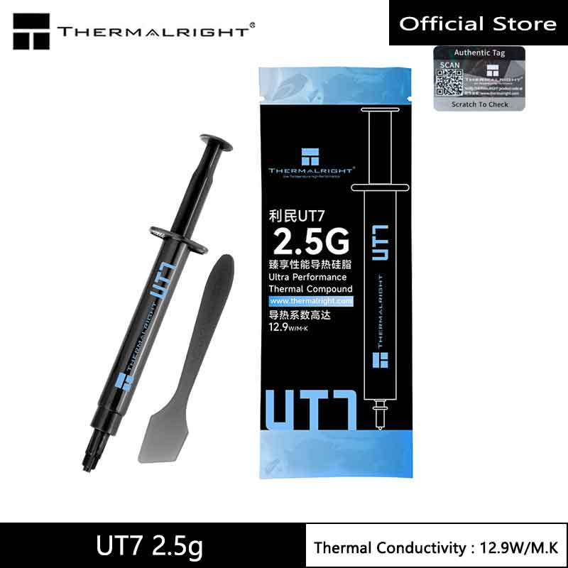 Thermalright UT7 High-Performance Thermal Grease, 12.9W/M.K Cooling Paste Suitable for CPU, GPU, and Heat Sink Module Cooling