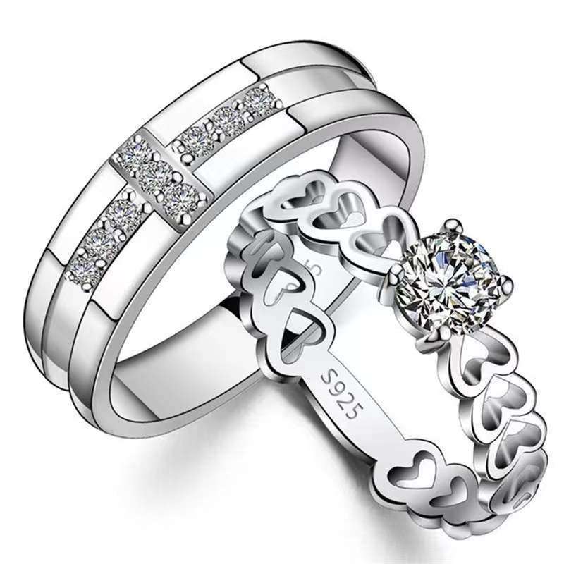 Alloy And Diamond Unisex Pse Online Trending Couple Rings, 50 Gm,  Adjustable at Rs 45/piece in Ujjain