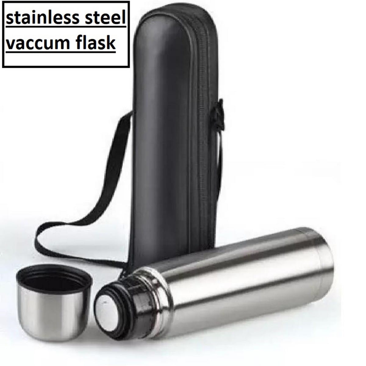 Slim Flask with Leather Bag