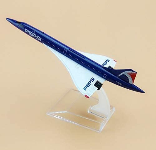 Peps Concorde Diecast Metal Airplane Model 1:400 Scale – 16cm Aircraft Model Plane for Home & Office Decoration