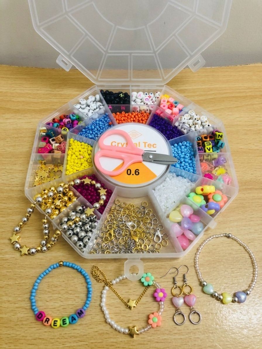 DIY Beads Box for Making Jewelry items with Accessories