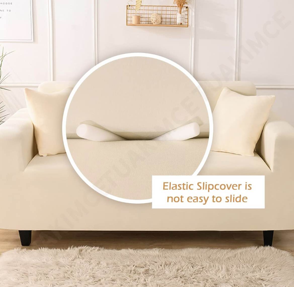 Foam Stick for Stretch Sofa Slipcover, Fix Non-Slip Foam Stick for Sofa Cover, Furniture Protector Seam Strip for Stretch Couch Covers