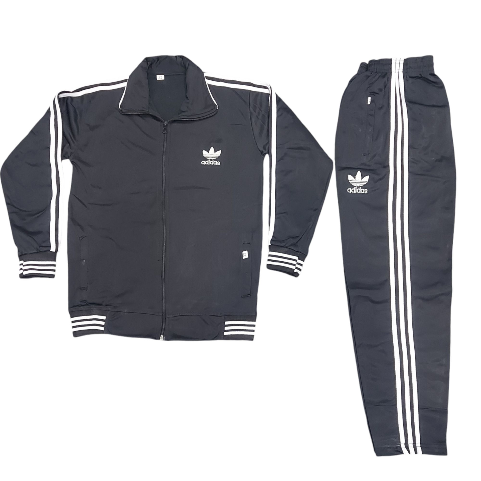 Sports Tracksuit for Boys and Girls, Zip Up Collar, Trinda Material, Orange and Parrot Green, Sizes 24-36